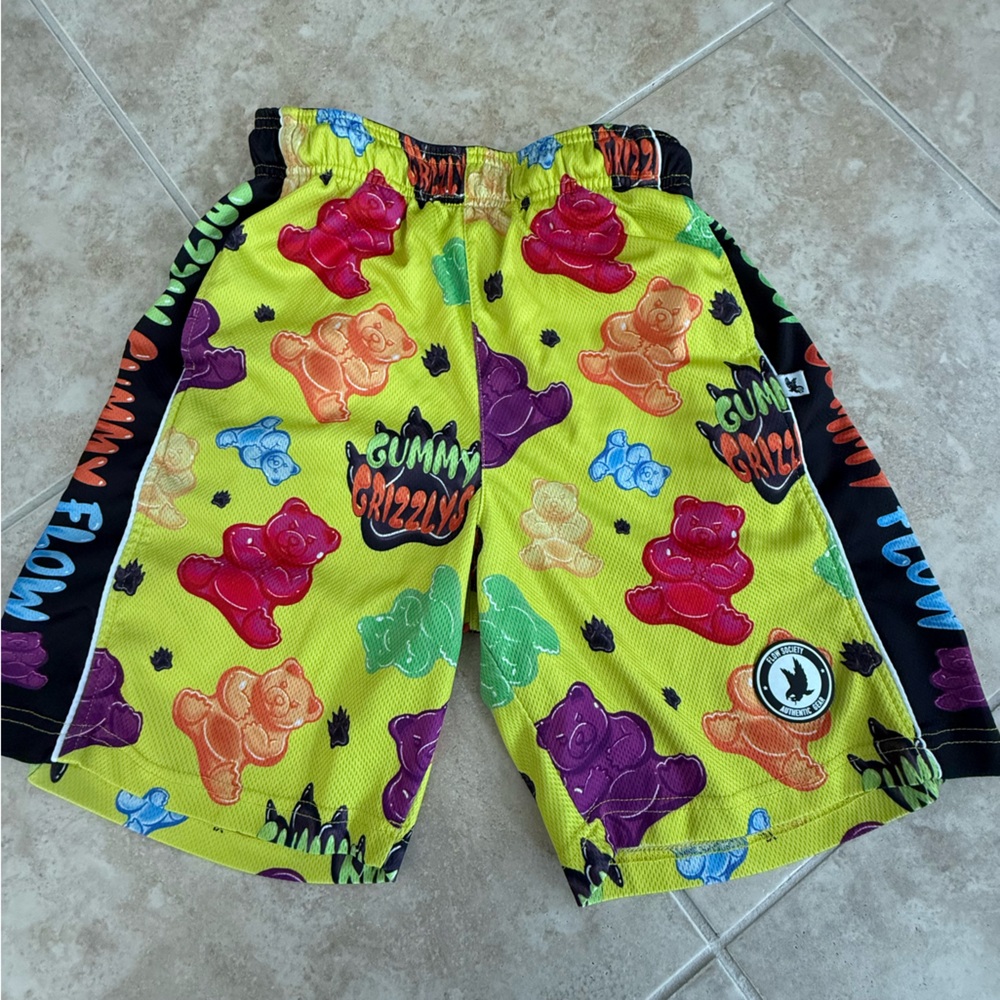 Flow Society Kids Shorts - Grizzly Gummy Bear Print